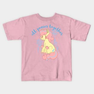 Cute Pony Girl Kids T-Shirt